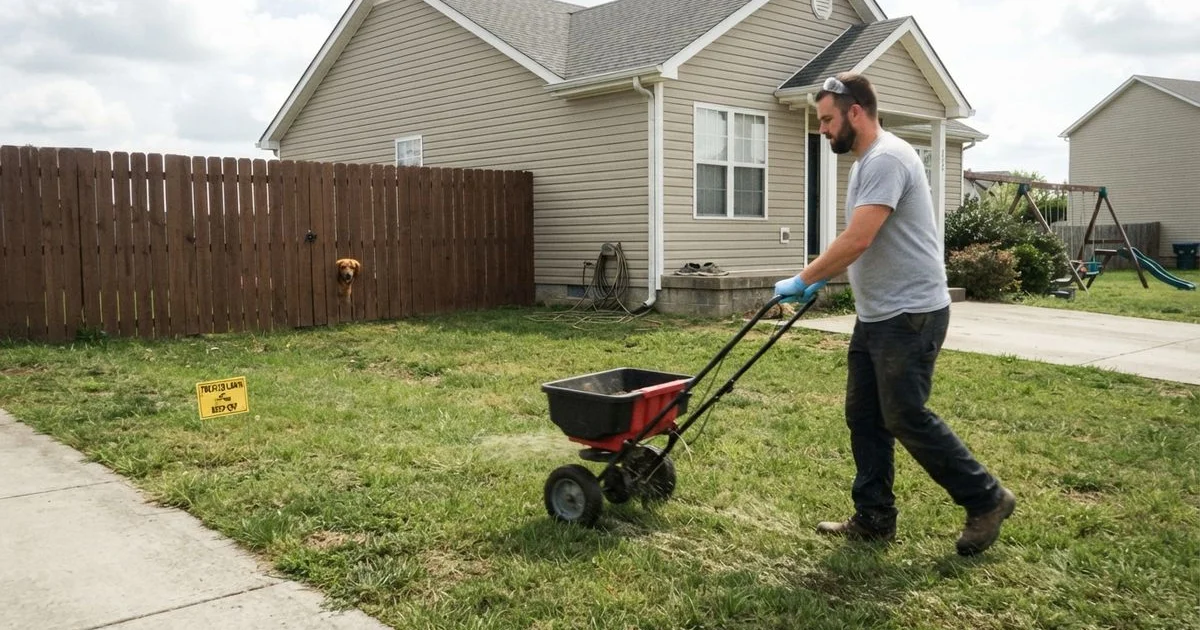 Lawn chemical and pesticide safety around kids and pets